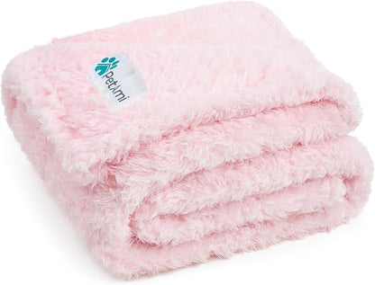 PetAmi Dog Blanket for Small Medium Dogs Pink 29x40