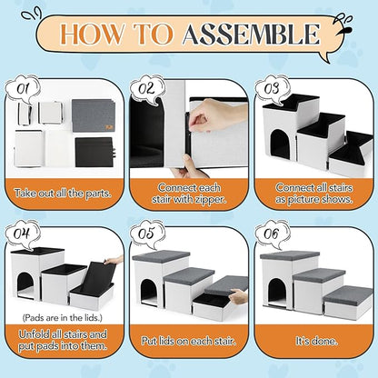 Dog Stairs for Small Dogs 22 inches(3