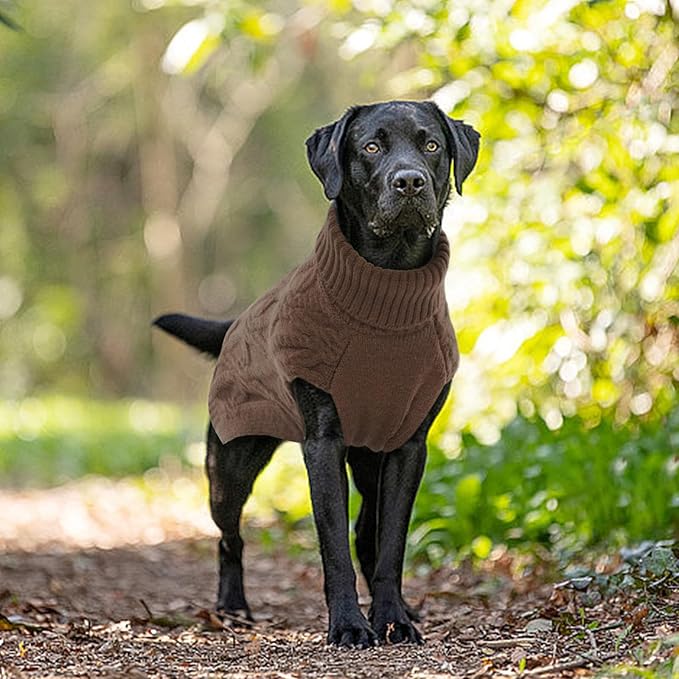 BRKURLEG Thermal Knitted Dog Sweater for Small Dog