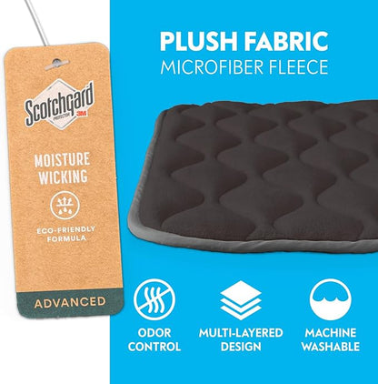 Paw Inspired Washable Padded Crate Mats for Dogs 23” x 17” Pad, 24-inch Kennels