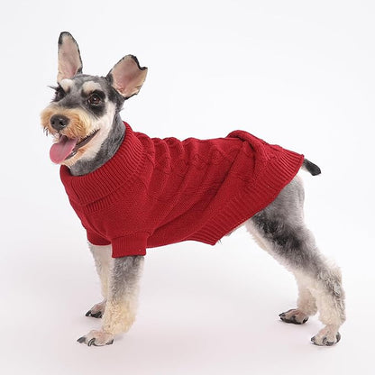 Dog Sweater Warm Pet Christmas Sweaters Pet Dog Clothes Knitwear Dog Pullover for Poodle