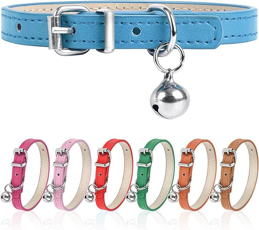 XS Dog Collar for Teacup Adjustable Teacup Dog Collar for Small Medium Large Dogs 3/8 inch Width (Blue