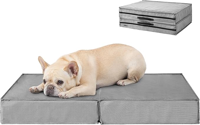 EHEYCIGA Foldable Waterproof Dog Beds for Medium Dogs 30 x 20 x 3 inches