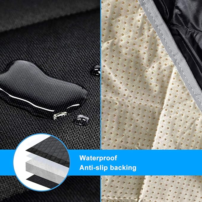 RBSC Home Dog Car Back Seat Cover 40 Inches Waterproof Cargo Liner for Dogs Heavy Duty and Nonslip Cargo Cover for Trucks