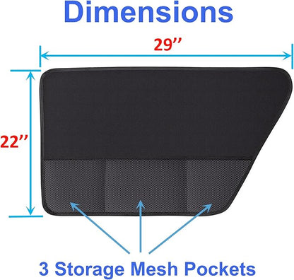Dog Car Door Protector Vehicle Door Cover Protector for Dogs Pet Car Door Cover Anti-Scratch Waterproof Car Door Covers Guard Durable 600D Oxford Dog Car Door Protector 29" x 22" 2 Pack
