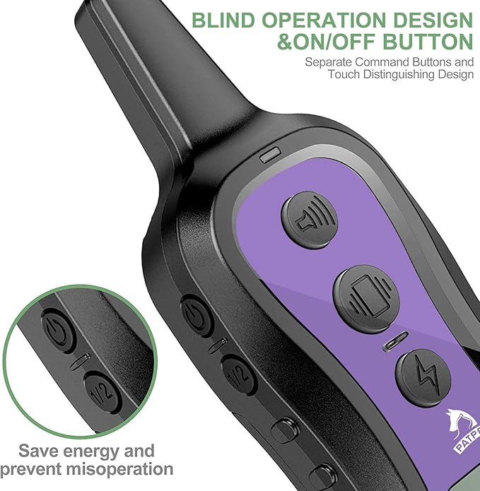 PATPET Dog Training Collar Dog Shock Collar with Remote 3 Training 1000 ft