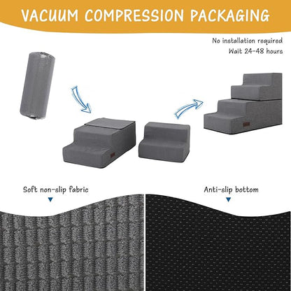 Dog Stairs for High Bed 4 Steps