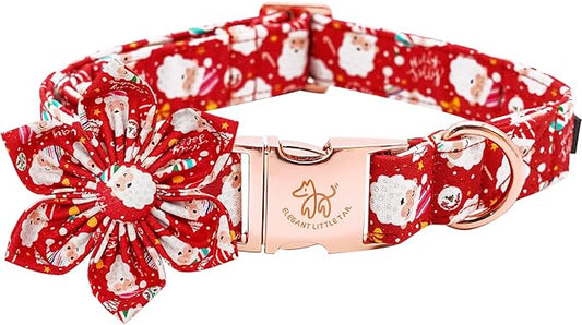 Elegant little tail Dog Collar with Flower