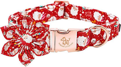 Elegant little tail Dog Collar with Flower