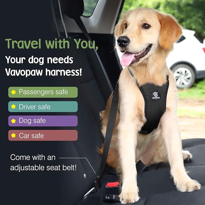 Dog Vehicle Safety Vest Harness