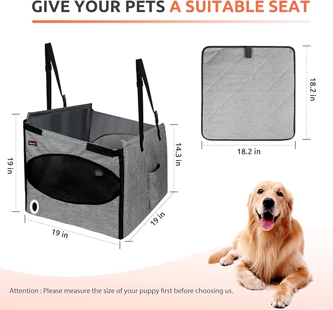 Dog Car Seat for Small and Medium Dogs