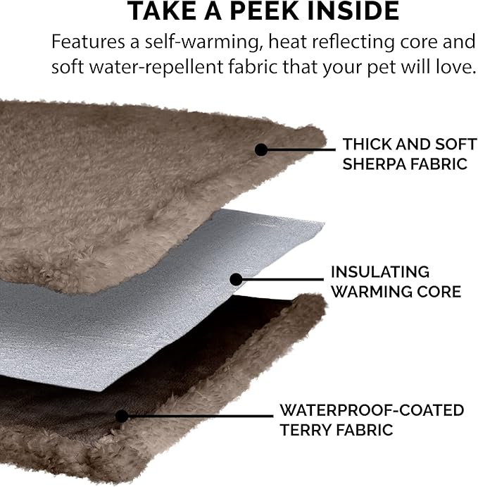 Furhaven Waterproof & Self-Warming Throw Blanket for Dogs & Indoor Cats