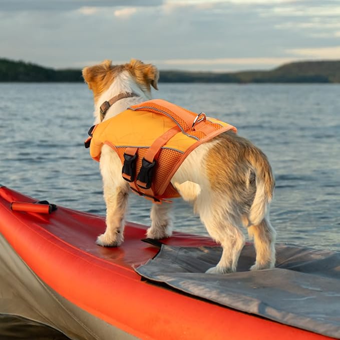 ASENKU Dog Life Jacket with Rescue Handle