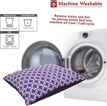 Majestic Pet Rectangle Medium Dog Bed Washable – Non Slip Comfy Pet Bed – Dog Crate Bed Super Value Pillow Dog Bed – Dog Kennel Bed for Sleeping 35 x 28 Inch