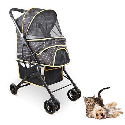 Dog Stroller Pet Stroller Cat Stroller Portable Foldable 30 Pounds