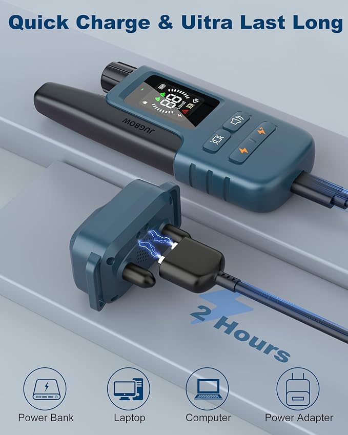 Jugbow Dog Shock Collar 3300FT Dog IPX7 Waterproof 4 Training