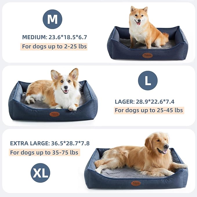 Tidore Orthopedic Dog Beds for Small/Medium Dogs