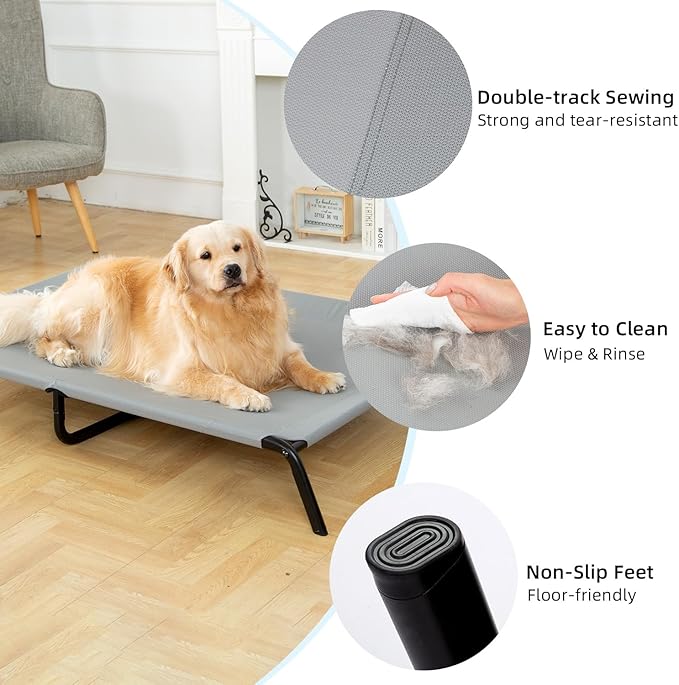 pettycare XL Elevated Raised Outdoor Dog Bed 55''