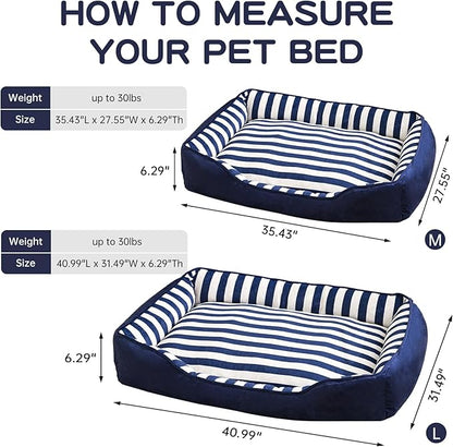 Dog Beds Large Sized Dog with Cushion 40" L 31" W 6" Th