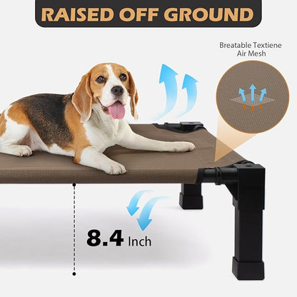 Heeyoo Elevated Dog Bed with Canopy