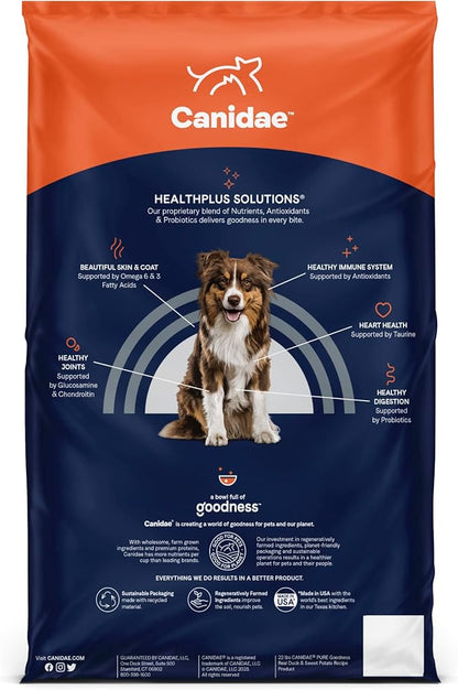 Canidae Pure Grain Free Adult Dry Dog Food, Real Duck & Sweet Potato, 4 lbs.