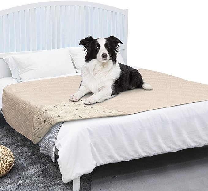 PetAmi Waterproof Couch Cover for Dogs 68x82 Beige