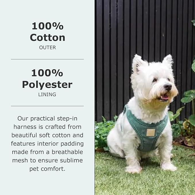 FuzzYard Life Corduroy Step in Dog Harness