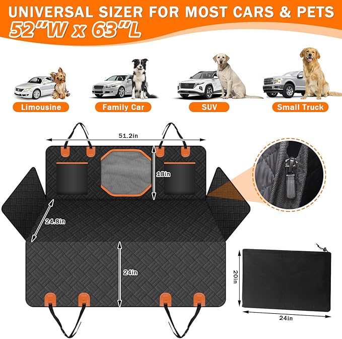 Dog Car Seat Back Seat Pet Cover Back