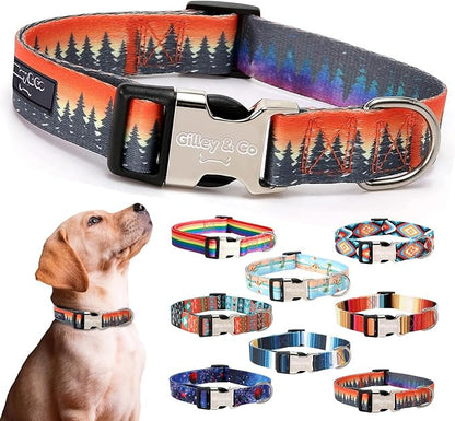 Gilley&Co Dog Collar and Leash Set 8 Designs, 4 Sizes