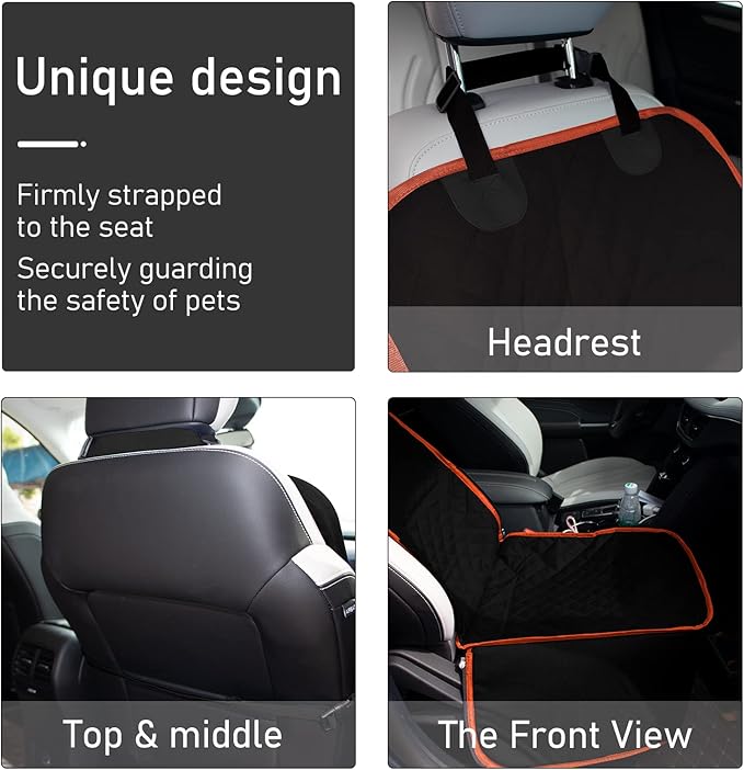 Front Seat Cover for Dogs with Leash FCWLAGU6