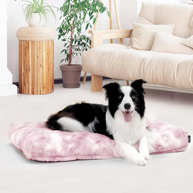 Washable Dog Bed Deluxe Breeds.35 * 23",Pink