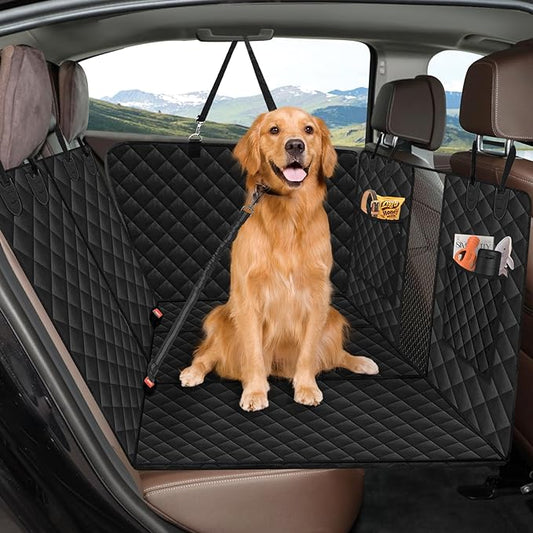 Back Seat Extender for Dogs Hard Bottom Dog Hammock for Car SUVs