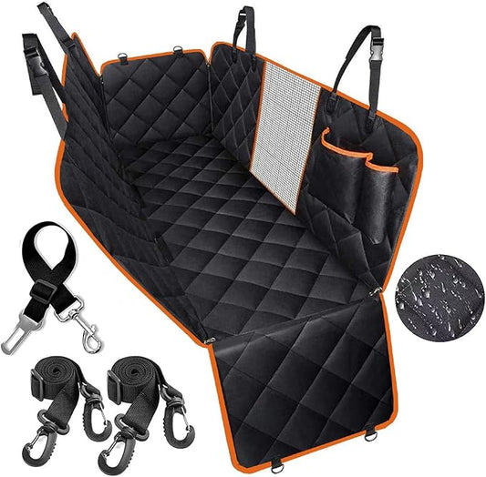 3 in 1 Split Dog Car Seat Cover for Back Seat 100% Waterproof 3 in 1)