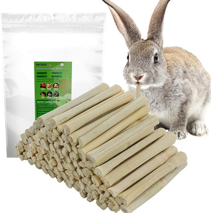 BWOGUE 1000g Pet Snacks Sweet Bamboo Chew Toy for Squirrel Rabbits Guinea Pigs Chinchilla Hamster