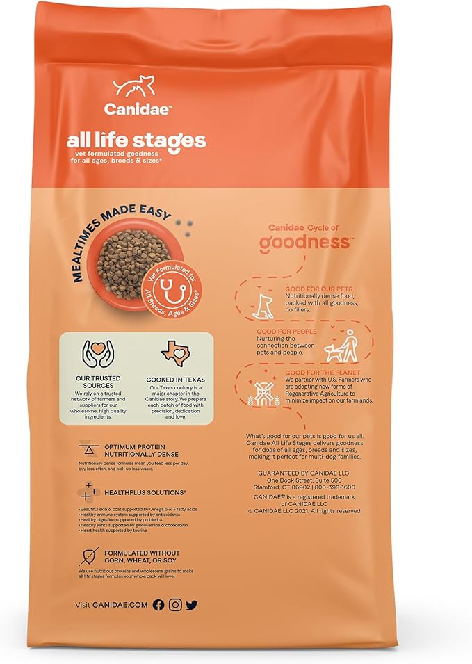 Canidae All Life Stages Dry Dog Food, Lamb Meal & Rice Formula, 5 lbs.