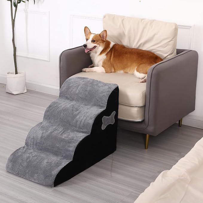 Dog Stairs for Small Dogs 4 Steps