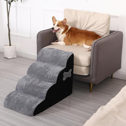 Dog Stairs for Small Dogs 4 Steps
