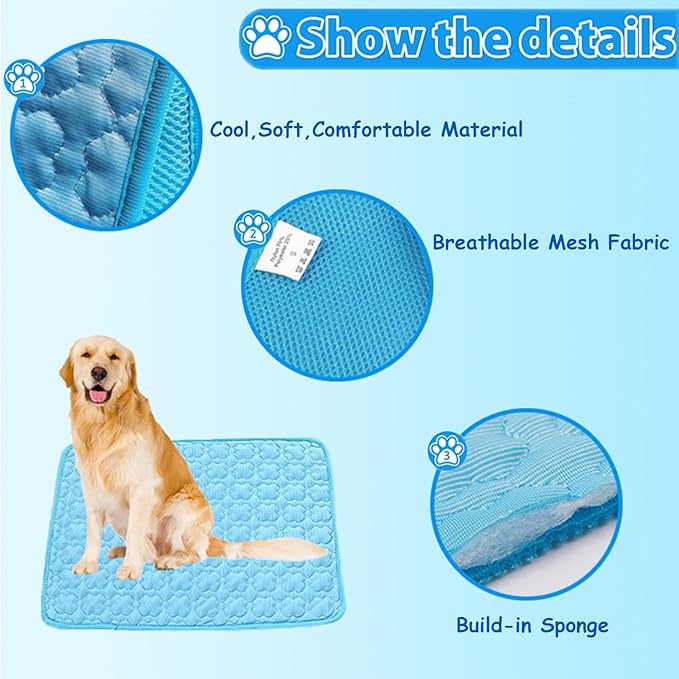 Dog Cooling Mat Summer Pet Cooling Mat Ice