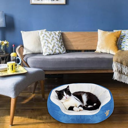 Round Dog Cat Beds Mattress Washable Pads Room