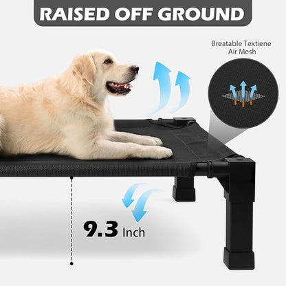 Heeyoo Elevated Dog Bed with Canopy