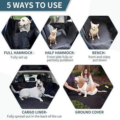 AKEfit Dog car seat Cover pet car seat Cover Dog Hammock for carHeavy Duty Oxford Cloth is Waterproof