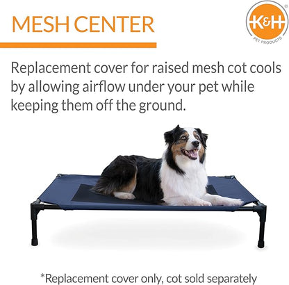 K&H Pet Products Elevated Cooling Outdoor Dog Bed 42 X 30 Inches