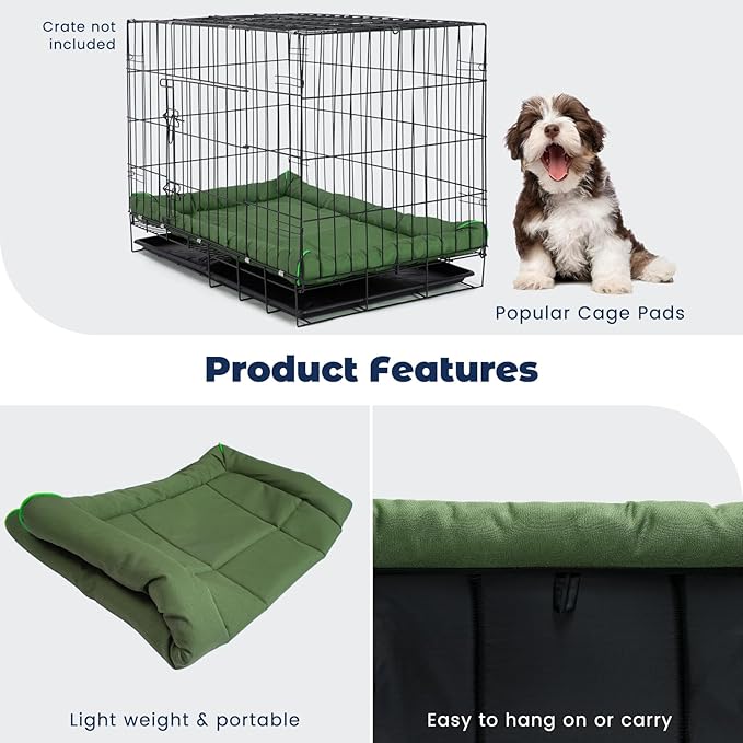 Miguel Oxford 900D Outdoor Waterproof Dog Bed for Metal Dog Crates Water-Resistant All Weather Pet Mat Durable Easy Wipe Clean Travel Indoor Outdoor Puppy Cat Crate Bed 48inch