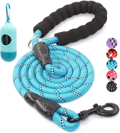 BAAPET 2/4/5/6 FT Dog Leash with Comfortable Padded Handle and Highly Reflective Threads for Small Medium and Large Dogs (4FT-1/2''