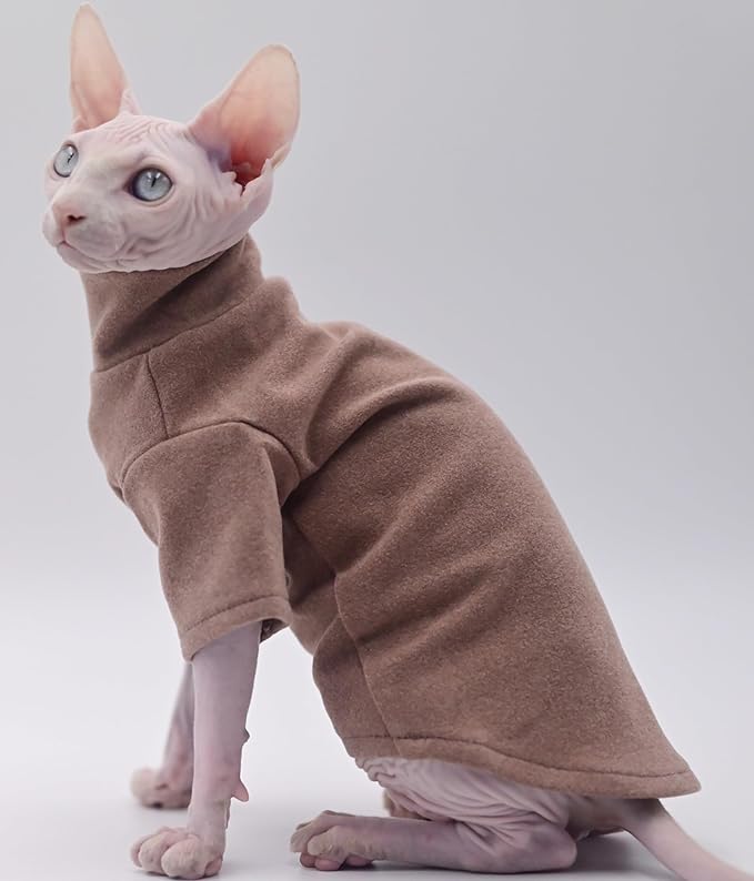 DUOMASUMI Sphynx Cat Clothes Self-Heating Warm Thermal Underwear Hairless Cat Clothes for Sphynx