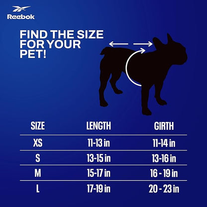 Reebok Dog Hoodie – Fleece Dog Sweater with Leash Hole