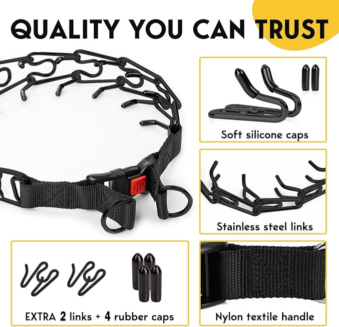Adjustable No Pull Dog Traning Collar with Buckle