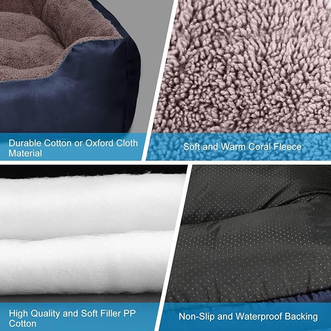 PUPPBUDD Dog Beds for Medium Dogs