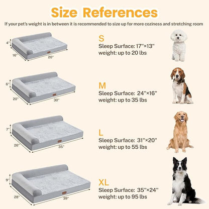 Memory Foam Dog Bed for Large Dogs