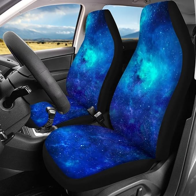 Galaxy Seat Covers for Cars Front and Rear 4 Pieces